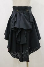 画像2: ATELIER BOZ / ゲフィオンオーバースカート  黒 H-26-10-21-058-EL-SK-AK-ZH (2)