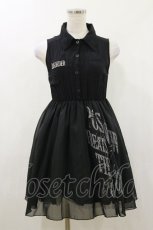 画像1: GHOST of HARLEM / ノースリーブワンピース F 黒 H-26-10-21-062-PU-OP-AK-ZH (1)