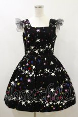 画像1: MILK / Twinkleドレス  ブラック×マルチ H-26-10-21-063-ML-OP-AK-ZH (1)