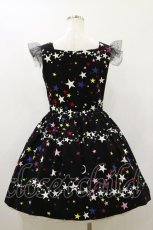 画像2: MILK / Twinkleドレス  ブラック×マルチ H-26-10-21-063-ML-OP-AK-ZH (2)