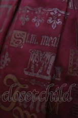 画像4: Jane Marple / Shiny logotypes Collette dress M バーガンディ H-26-10-21-067-JM-OP-AK-ZH (4)
