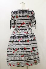 画像2: MILK / デコレーションLace dress  ブラック H-26-10-21-073-ML-OP-AK-ZH (2)