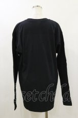 画像2: NieR Clothing / プリントLONG CUTSEW XL 黒 H-26-10-21-039-PU-TO-AK-ZH (2)