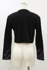 画像2: NieR Clothing / ロゴ刺繍カットソー F 黒 H-26-10-21-040-PU-TO-AK-ZH (2)