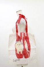 画像1: syrup. / cat in toe shoes bag  白 H-26-10-22-001-LO-BG-NS-ZH (1)