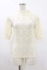 画像1: F&A / ハイネックレース5分袖トップス Free Ivory H-26-10-22-047-CA-TO-NS-ZH (1)