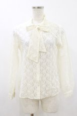 画像1: Fi.n.t / 総レースボウタイブラウス Free OFFWHITE H-26-10-22-049-CA-BL-NS-ZH (1)