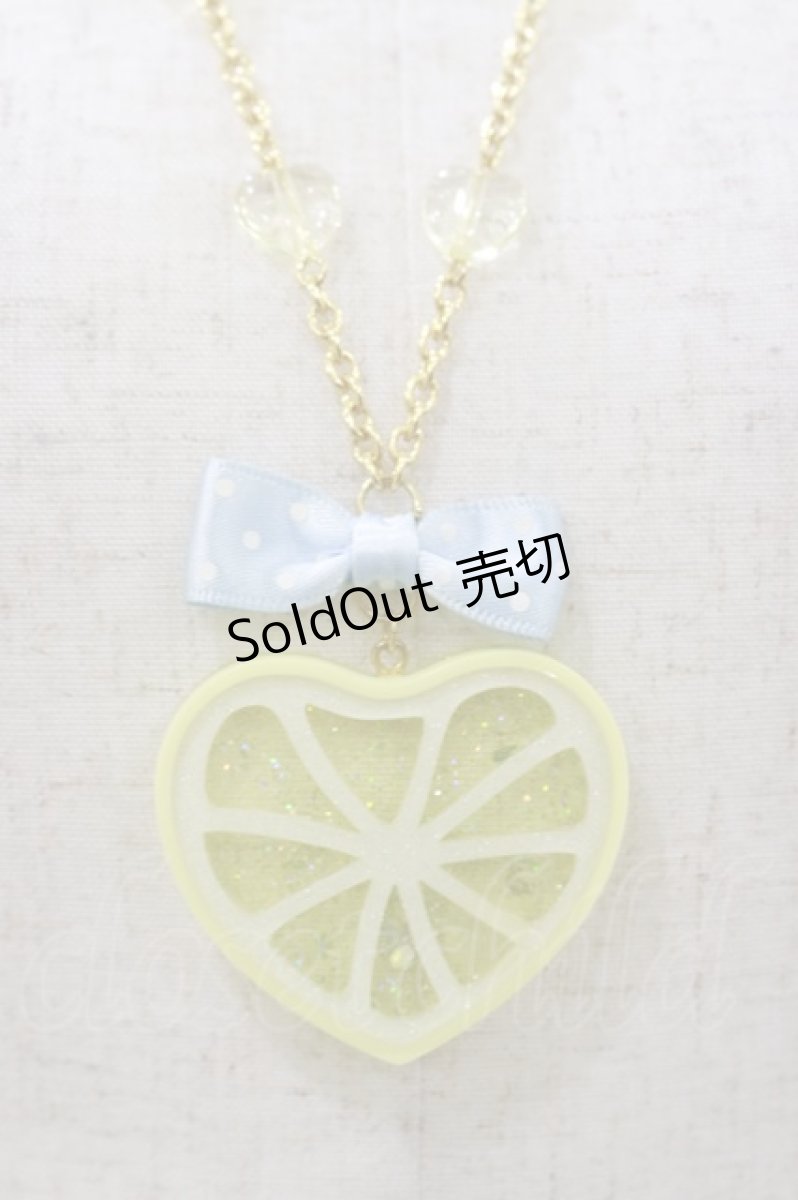 画像1: Angelic Pretty / Delicious Lemonネックレス  イエロー H-26-10-22-007-AP-AC-NS-ZH (1)