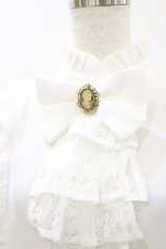 画像4: axes femme kawaii / クラシカルレーシーブラウス M 白 H-26-10-22-060-AX-BL-NS-ZH (4)
