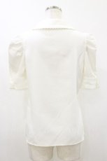 画像2: DearMyLove / マトンスリーブブラウス M シロ×ピンク H-26-10-22-065-GO-BL-OW-ZH (2)