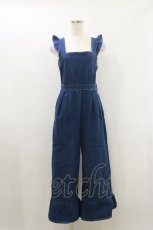 画像1: F&A / 裾フリルデニムサロペットパンツ Free Indigo H-26-10-22-071-CA-OP-NS-ZH (1)