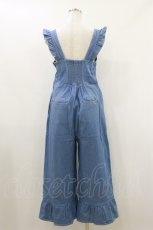 画像2: F&A / 裾フリルデニムサロペットパンツ Free BLUE H-26-10-22-072-CA-OP-NS-ZH (2)