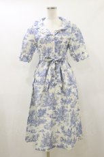 画像1: Rattle Box / トワルドジュイワンピース Free 白/ブルー H-26-10-22-082-LO-OP-NS-ZH (1)