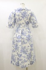 画像2: Rattle Box / トワルドジュイワンピース Free 白/ブルー H-26-10-22-082-LO-OP-NS-ZH (2)