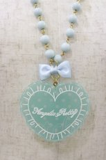 画像1: Angelic Pretty / ドットLovely Heartクッションネックレス  サックス H-26-10-22-011-AP-AC-NS-ZH (1)