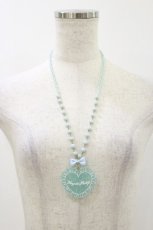 画像2: Angelic Pretty / ドットLovely Heartクッションネックレス  サックス H-26-10-22-011-AP-AC-NS-ZH (2)