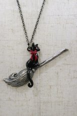 画像1: ALICE and the PIRATES / ウィッチキャットネックレス  シルバー H-26-10-22-019-PA-AC-NS-ZH (1)