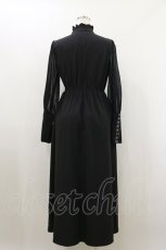 画像2: Jamieエーエヌケー / ボウタイシフォンスリーブワンピース M ブラック H-26-10-22-036-LO-OP-IG-ZH (2)