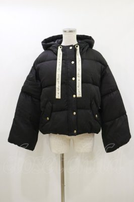 Preview of ロゴリボンビッグフェイクダウンコート Free BLACK