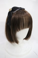 画像1: m petit by misako / AM*モチーフカチューシャ  ブラック H-26-10-23-005-LO-AC-NS-ZH (1)