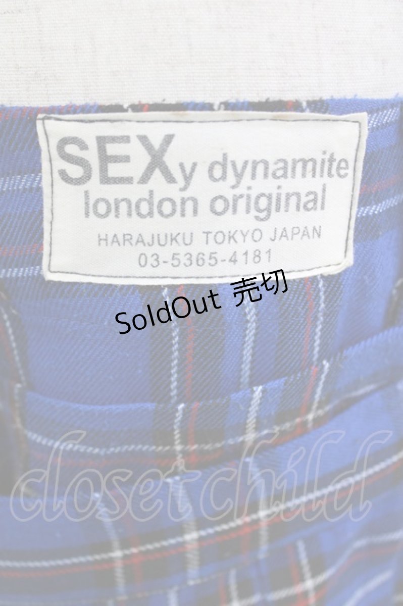 画像5: SEXY DYNAMITE LONDON / タータンチェックパンツ L 青 H-26-10-23-1029-PU-PA-AK-ZH (5)