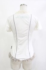 画像2: OZZ ANGELO / フリル付きトップス  白 H-26-10-23-1012-OO-TO-AK-ZH (2)