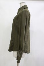 画像2: Ozz Croce / プリント切替シャツ  カーキ H-26-10-23-1023-OO-BL-AK-ZH (2)