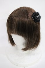画像1: Lovely Tency / 眞白ありすコラボ/ビジューリボンクリップ  ブラック H-26-10-23-010-GO-AC-NS-ZH (1)