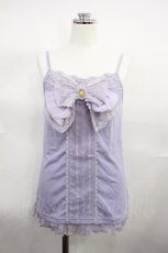 画像1: axes femme / ビッグリボンキャミソール M ラベンダー H-26-10-23-017-AX-TO-NS-ZH (1)