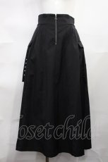 画像1: axes femme / ジップ付パイピングスカート Free ブラック H-26-10-23-033-AX-SK-NS-ZH (1)