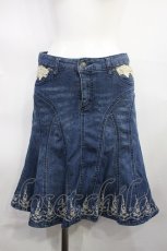 画像1: axes femme / デニムスカート L ブルー H-26-10-23-034-AX-SK-NS-ZH (1)