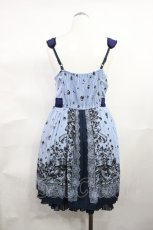 画像2: axes femme / プリーツフリルワンピース M ネイビー/サックス H-26-10-23-035-AX-OP-NS-ZH (2)