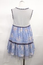 画像2: axes femme / ニット切替ワンピース M ラベンダー/ブルー H-26-10-23-036-AX-OP-NS-ZH (2)