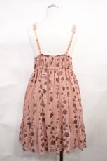 画像2: axes femme / シフォンワンピース M ピンク H-26-10-23-037-AX-OP-NS-ZH (2)