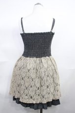 画像2: axes femme / レース切替ワンピース M グレー/生成り H-26-10-23-038-AX-PA-NS-ZH (2)