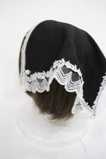 画像2: Eri Aino's collaboration / 愛野えり/ジャガードカチューシャ  ブラック H-26-10-23-004-PU-AC-NS-ZH (2)