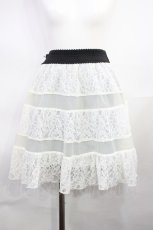画像3: axes femme / リバーシブルスカート M ネイビー/オフ H-26-10-23-040-AX-SK-NS-ZH (3)