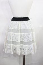 画像4: axes femme / リバーシブルスカート M ネイビー/オフ H-26-10-23-040-AX-SK-NS-ZH (4)