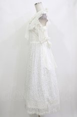 画像2: DearMyLove / イノセントリボンフリルレースワンピース L 白 H-26-10-24-027-GO-OP-NS-ZH (2)