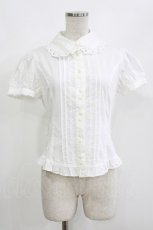 画像1: Innocent World / クルクルレースブラウス M 白 H-26-10-24-038-IW-BL-NS-ZH (1)
