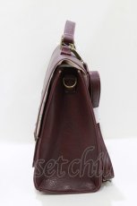 画像2: m petit by misako / AM*フラップ3WAYリュック  ボルドー H-26-10-24-049-LO-BG-NS-ZH (2)