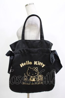 Preview of Hello Kitty/ダブルリボントートバッグ  ブラック