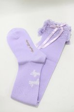 画像1: Angelic Pretty / プリンセスロゴオーバーニー  ラベンダー H-26-10-24-058-AP-ZA-NS-ZH (1)