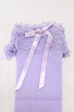 画像2: Angelic Pretty / プリンセスロゴオーバーニー  ラベンダー H-26-10-24-058-AP-ZA-NS-ZH (2)