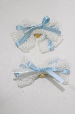 画像2: BABY,THE STARS SHINE BRIGHT / champetre fleurieレースクリップ  白/サックス H-26-10-24-075-BA-AC-NS-ZH (2)