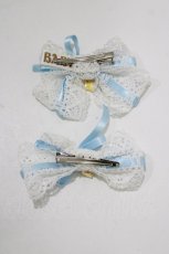 画像3: BABY,THE STARS SHINE BRIGHT / champetre fleurieレースクリップ  白/サックス H-26-10-24-075-BA-AC-NS-ZH (3)