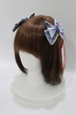 画像1: Angelic Pretty / タータンチェックリボンクリップSet  サックス H-26-10-24-077-AP-AC-NS-ZH (1)