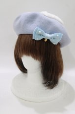画像1: Angelic Pretty / ふわふわHeartベレー  サックス H-26-10-24-082-AP-AC-NS-ZH (1)