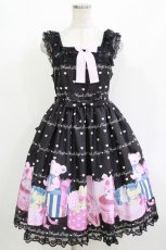 画像1: Angelic Pretty / Lovely Toyboxジャンパースカート Free ブラック H-26-10-24-008-AP-OP-NS-ZH (1)