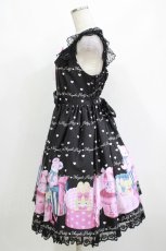 画像2: Angelic Pretty / Lovely Toyboxジャンパースカート Free ブラック H-26-10-24-008-AP-OP-NS-ZH (2)
